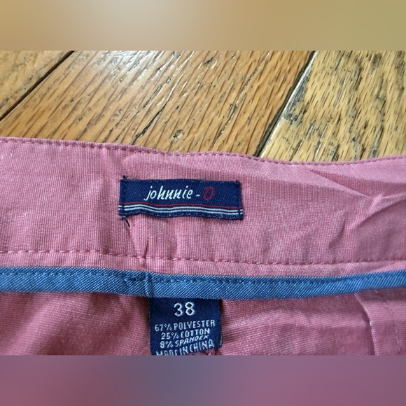 Johnnie-O Dawn 2 Dusk Hybrid Shorts Lightweight Pockets Malibu Red Men’s Size 38 - Picture 9 of 16